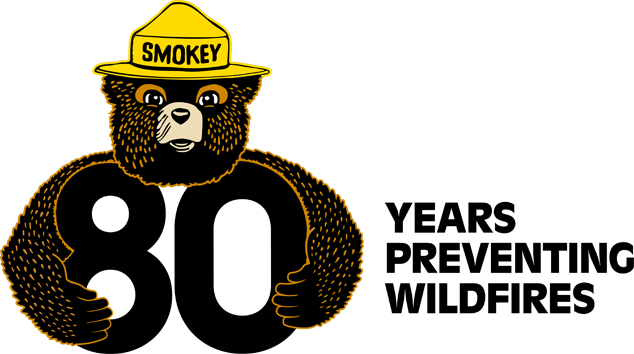 Smokey The Bear 80th Birthday Logo