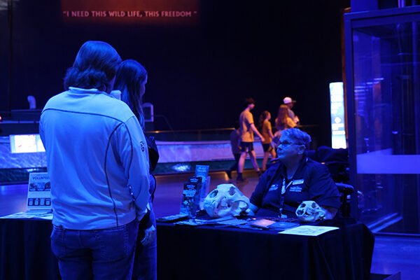 Guests entering the Member Night event